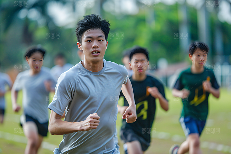 校园运动运动场青春摄影图