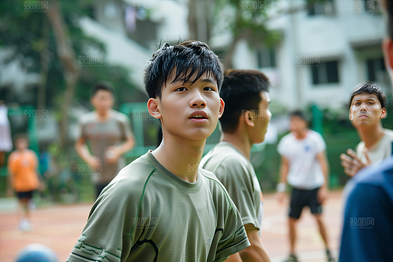 校园运动上课青春摄影图