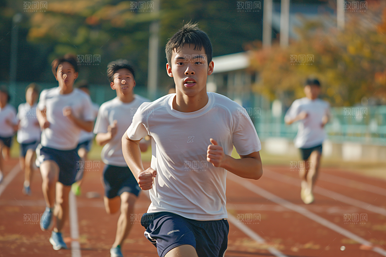 校园运动青春体育课摄影图