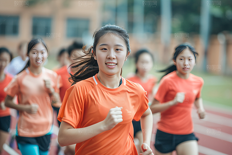 校园运动青春体育课摄影图
