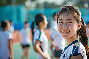 校园运动青少年学生摄影图