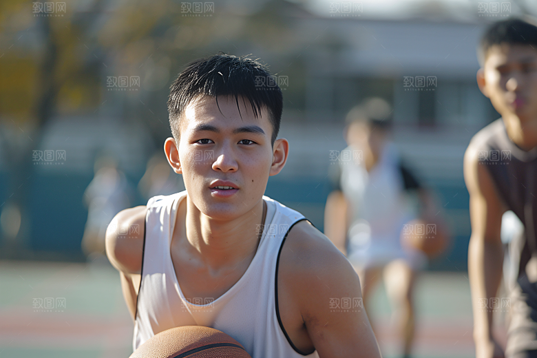 校园运动上课高清摄影图