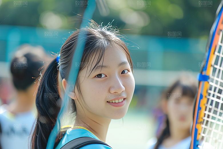 校园运动学生锻炼摄影图