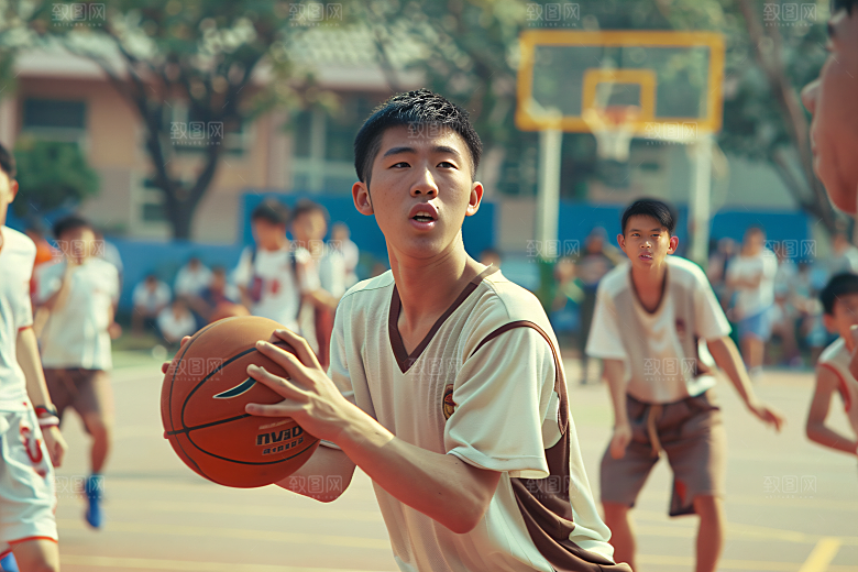 校园运动体育课操场摄影图