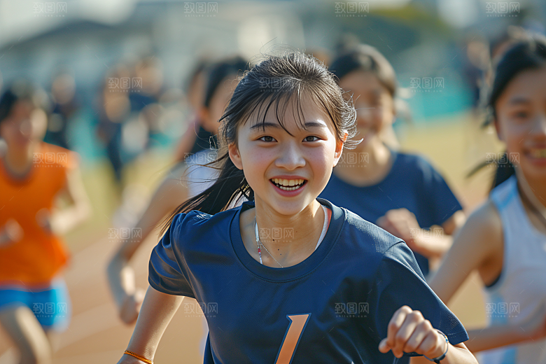 校园运动操场青春摄影图