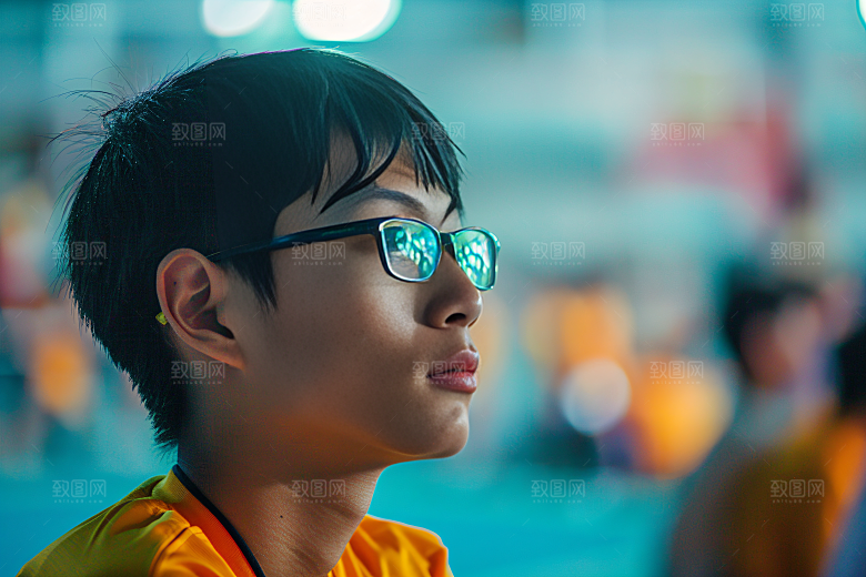 校园运动体育课青少年摄影图