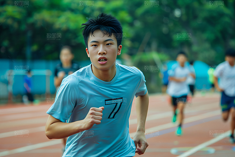 校园运动锻炼高清摄影图