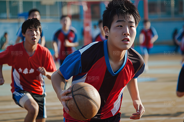 校园运动运动场青少年摄影图
