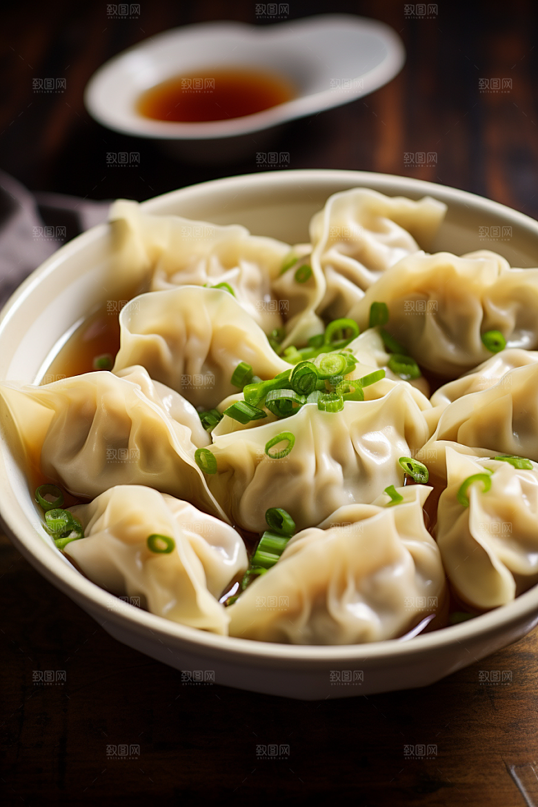 云吞饺子素材美味摄影图