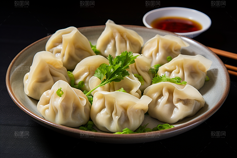 云吞饺子素材面食摄影图