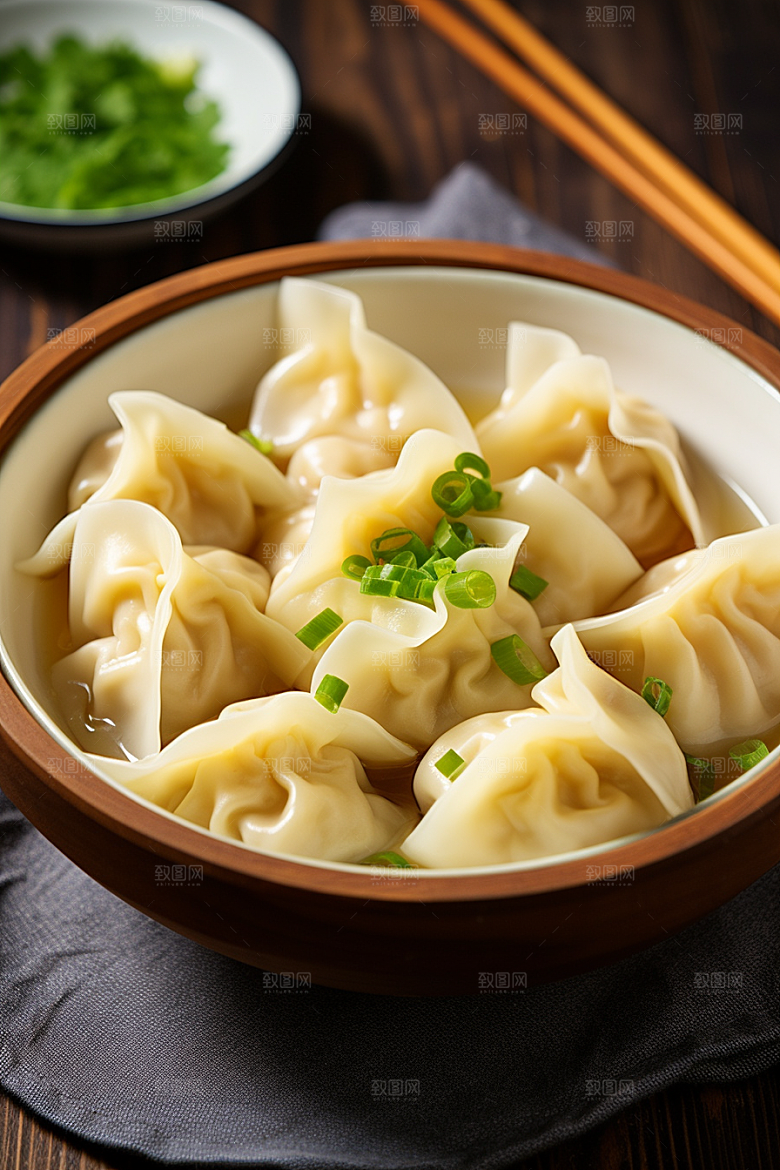云吞饺子素材小吃摄影图