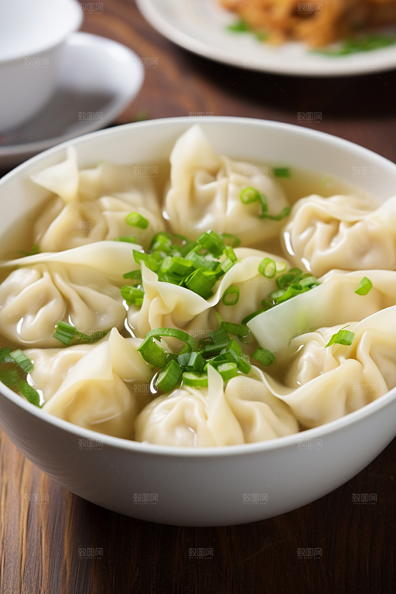 云吞饺子素材美味摄影图