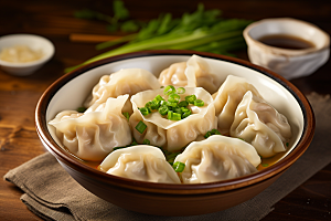 云吞饺子素材美食摄影图