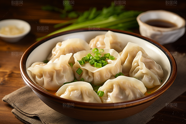 云吞饺子素材美食摄影图