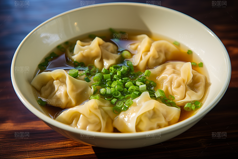 云吞饺子美食素材摄影图