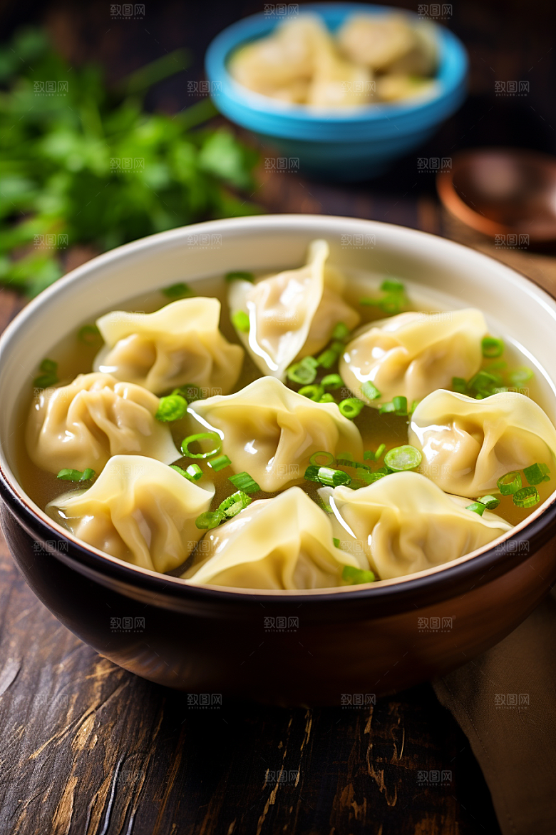 云吞饺子素材面食摄影图
