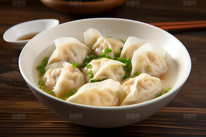 云吞饺子高清馄饨摄影图