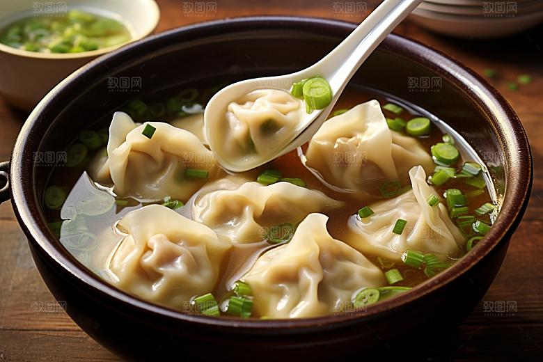 云吞饺子素材美食摄影图
