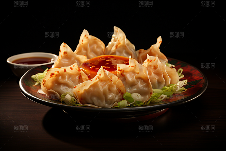 云吞饺子素材馄饨摄影图