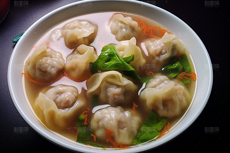 云吞饺子素材面食摄影图