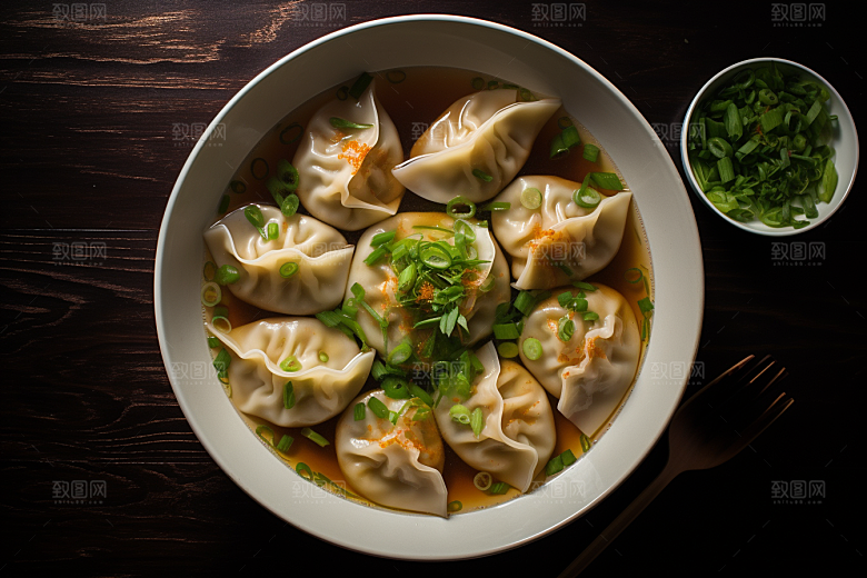 云吞饺子高清美食摄影图