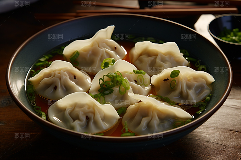 云吞饺子素材美食摄影图