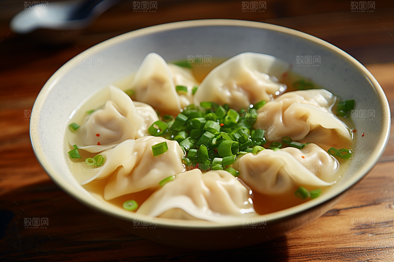 云吞饺子素材美味摄影图