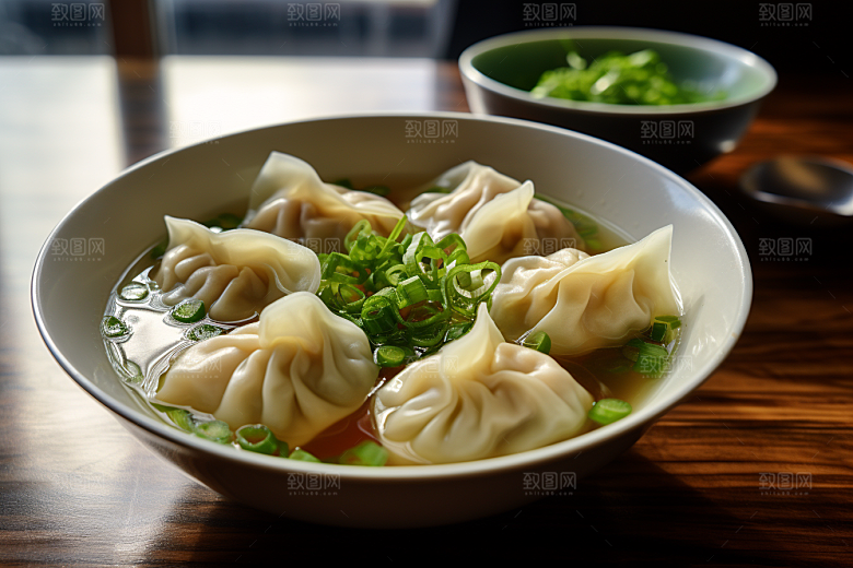 云吞饺子馄饨高清摄影图