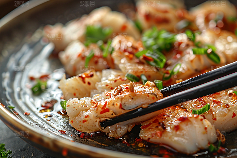 生鱼片美味新鲜摄影图
