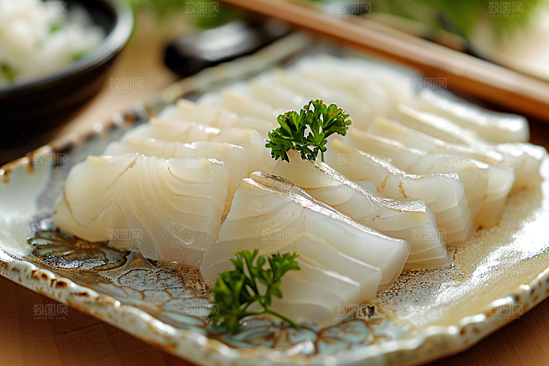 生鱼片新鲜日料摄影图