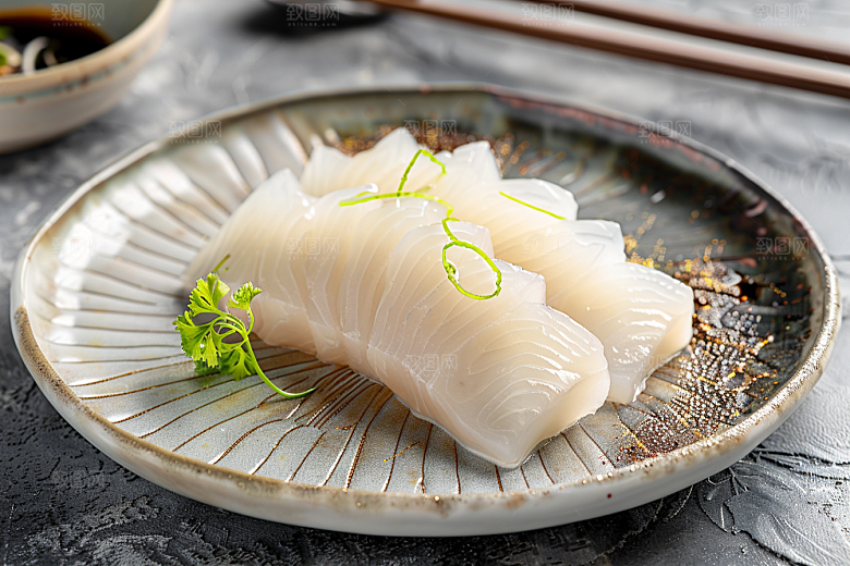 生鱼片日料美味摄影图