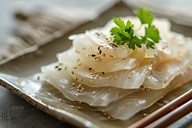 生鱼片鱼片美味摄影图
