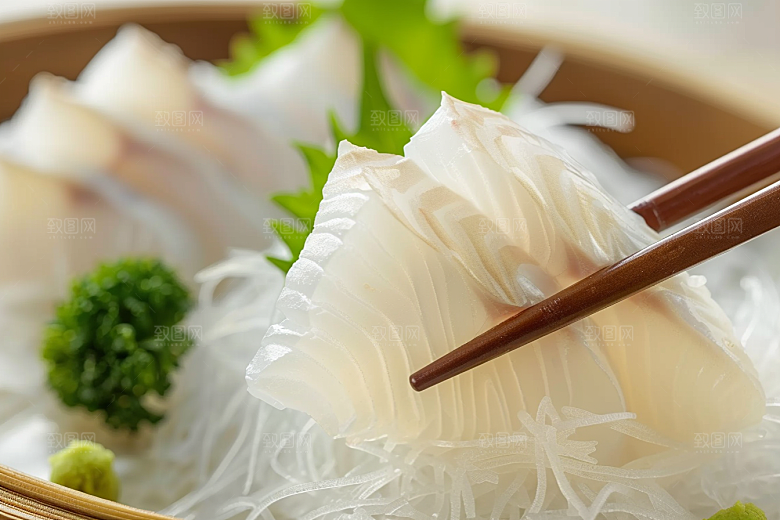 生鱼片日料新鲜摄影图