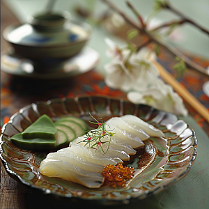 生鱼片高清美食摄影图