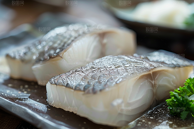 生鱼片美味新鲜摄影图