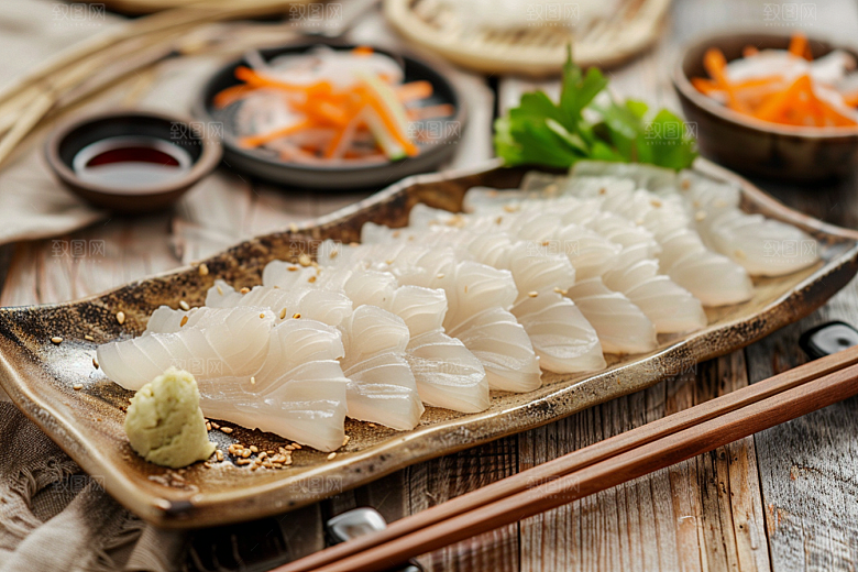 生鱼片高清鱼肉摄影图