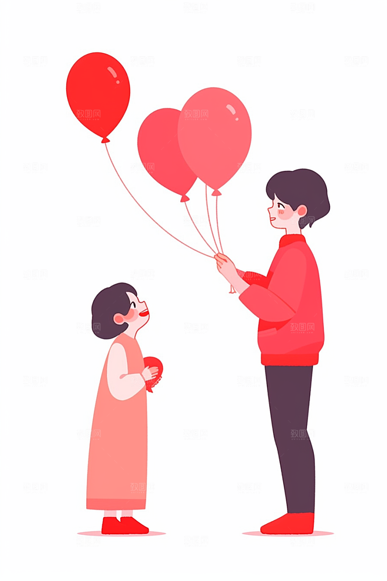 愚人节派对高清趣味插画