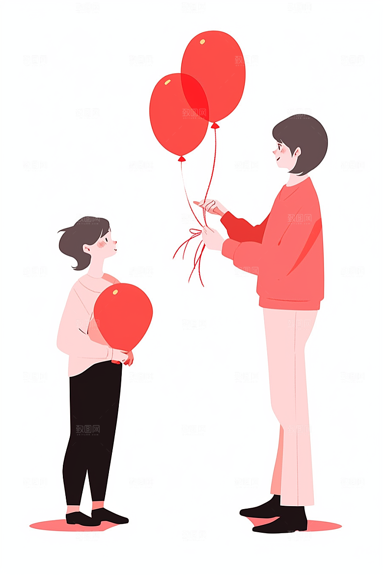 愚人节派对可爱欢乐插画