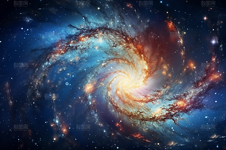 宇宙星云科技星空素材