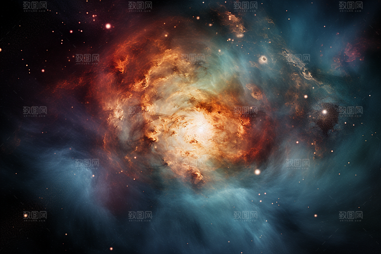 宇宙星云唯美星空素材