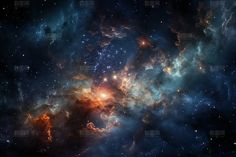 宇宙星云唯美未来素材