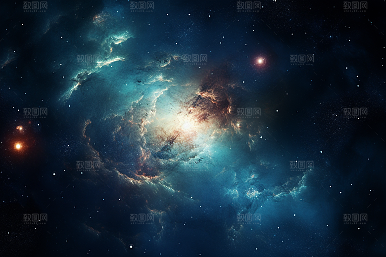 宇宙星云科幻唯美素材