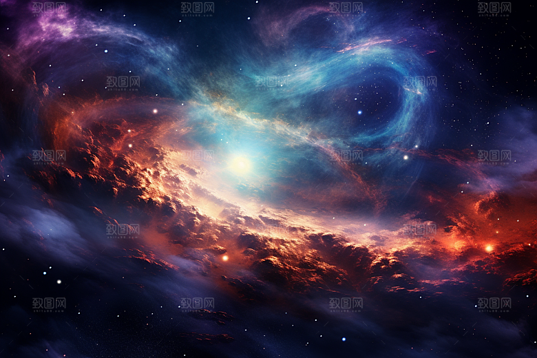 宇宙星云唯美高清素材