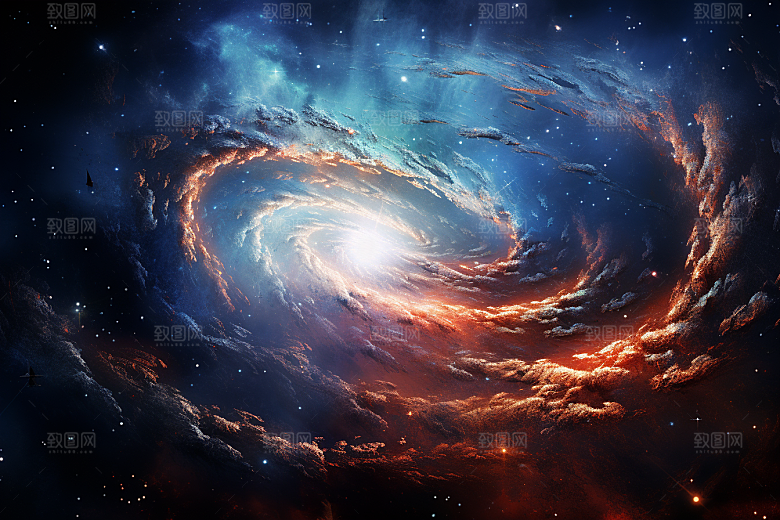 宇宙星云太空科技素材