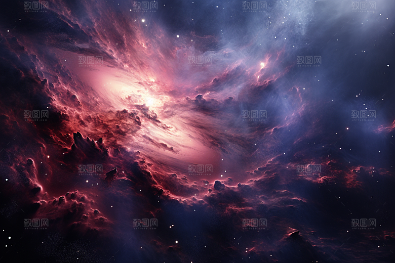 宇宙星云唯美星空素材