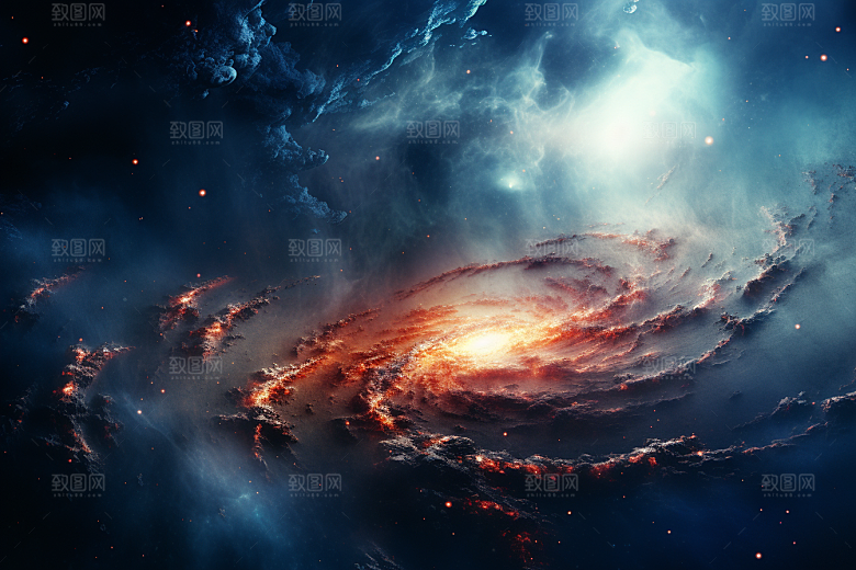 宇宙星云未来唯美素材