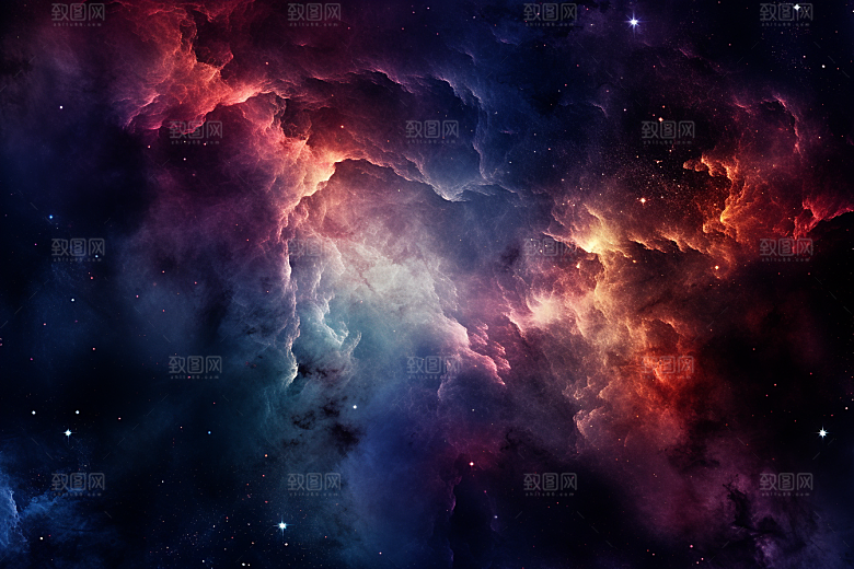 宇宙星云科幻太空素材