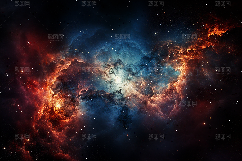 宇宙星云科幻银河素材
