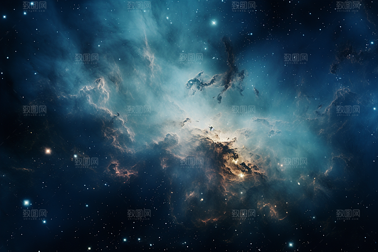 宇宙星云唯美科幻素材