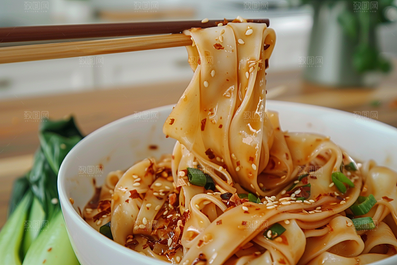 早餐面条美味小吃摄影图